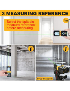Medidor Láser PREXISO P80GD 80.77m Recargable Verde 2