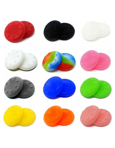 Paquete de 24 Tapas de Silicona Antideslizantes Kongchan para Joystick