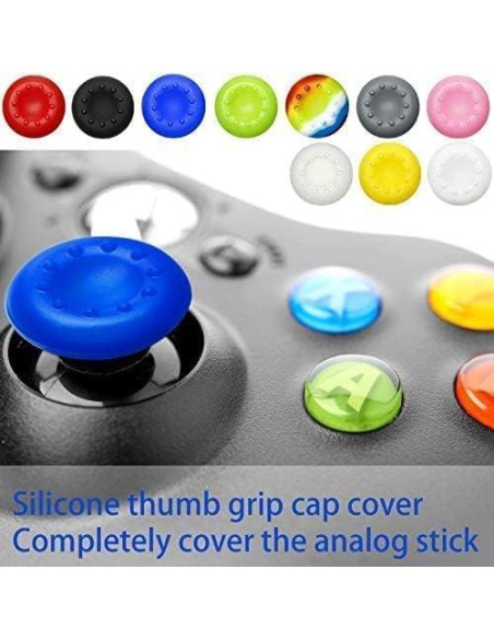 Paquete de 24 Tapas de Silicona Antideslizantes Kongchan para Joystick