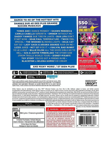 Just Dance 2021 - Ubisoft PS5 - Juego de baile familiar