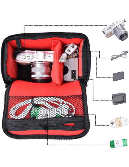 Funda de Cámara Impermeable FOSOTO 19.8x15x10.9 cm