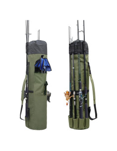 Bolsa Organizadora de Pesca Allnice para 5 Cañas y Accesorios
