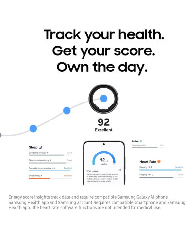 SAMSUNG Galaxy Ring Anillo Inteligente Monitor de Sueño 6