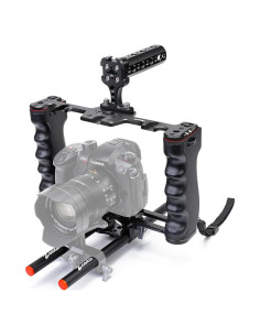 Zeadio Jaula de Cámara Aluminio con Mango y Varillas 15mm