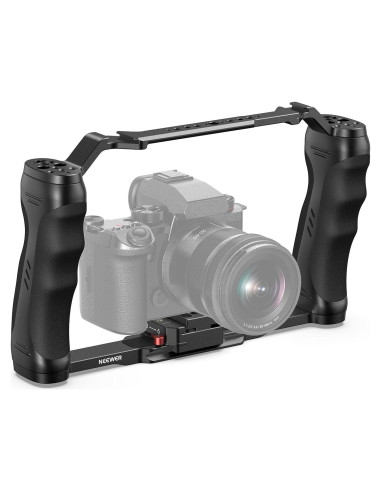 Jaula de Cámara NEEWER CA077 con Doble Mango y Placa Arca