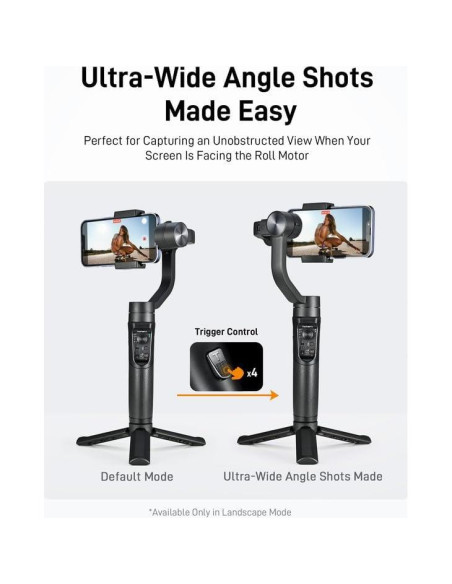 Gimbal Estabilizador Hohem iSteady Mobile Plus 3 Ejes para Smartphone