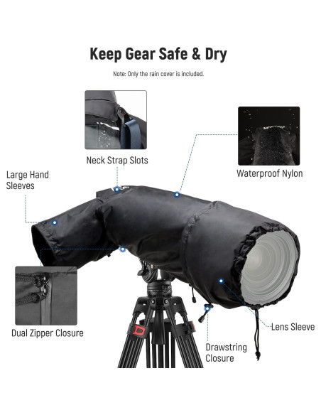 Cubierta de Lluvia NEEWER PB004 para Cámara Grande DSLR