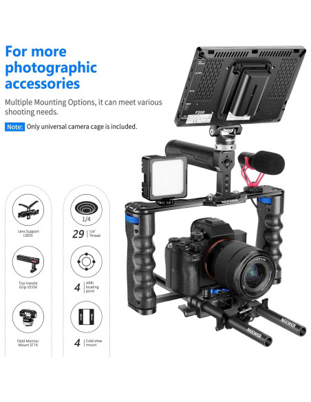 Jaula de Aluminio NEEWER para Cámara DSLR/Sin Espejo