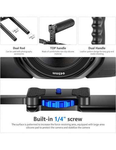 Jaula de Aluminio NEEWER para Cámara DSLR/Sin Espejo