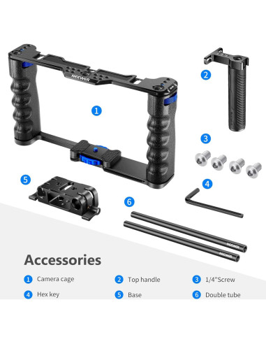 Jaula de Aluminio NEEWER para Cámara DSLR/Sin Espejo