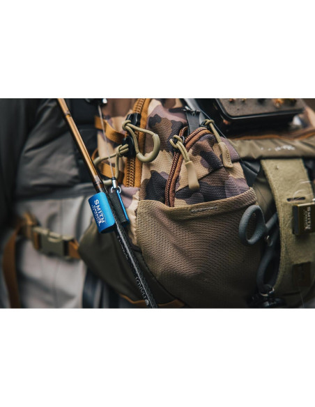 Clip de Varilla Smith Creek Azul con Zinger para Pesca