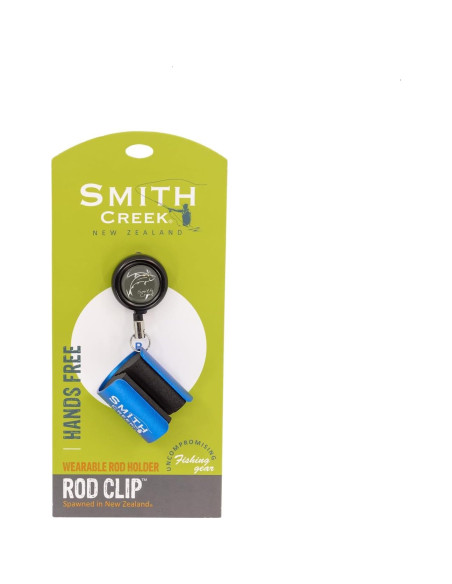 Clip de Varilla Smith Creek Azul con Zinger para Pesca