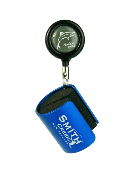 Clip de Varilla Smith Creek Azul con Zinger para Pesca