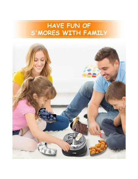 Kit de S'mores Eléctrico ORANLAN con Bandeja Desmontable