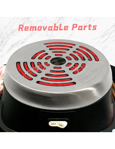 Kit de S'mores Eléctrico ORANLAN con Bandeja Desmontable