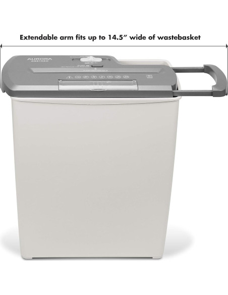 Trituradora de Papel Aurora AS810SD 8 Hojas Corte en Tiras