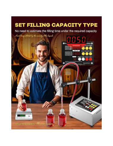 Máquina de Llenado de Líquidos Moonshan MS-3L-2 1-3 L