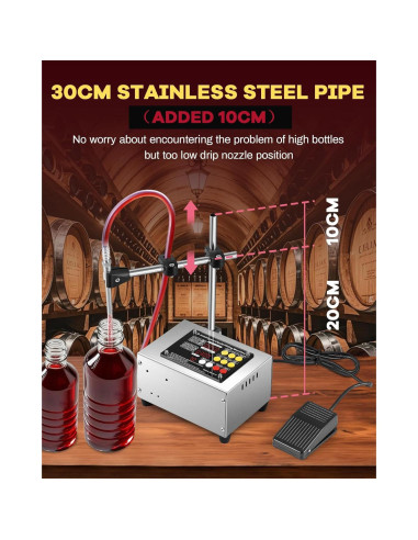Máquina de Llenado de Líquidos Moonshan MS-3L-2 1-3 L