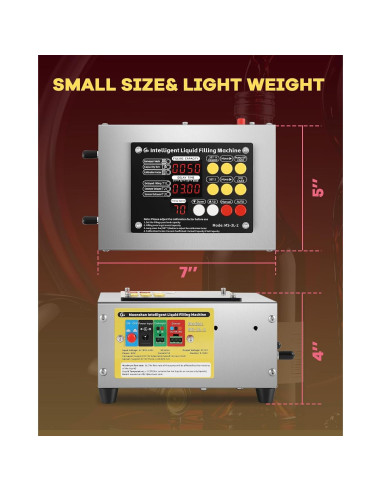 Máquina de Llenado de Líquidos Moonshan MS-3L-2 1-3 L