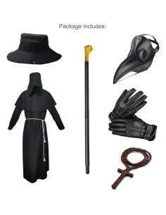 Disfraz de Doctor de la Plaga Nicexx 6 en 1 para Adultos 2