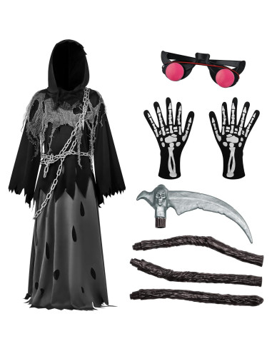 Disfraz de Segador Spooktacular para Niños con Ojos Brillantes