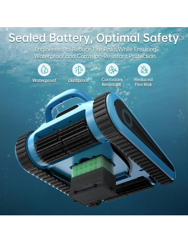 Aspiradora de Piscina NexTrend V60 Pro 180W Inalámbrica