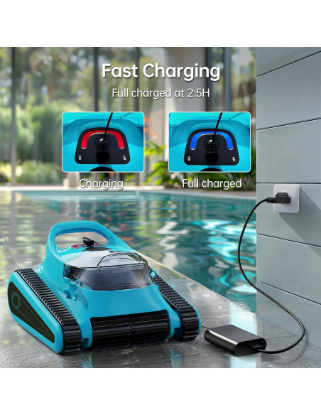 Aspiradora de Piscina NexTrend V60 Pro 180W Inalámbrica