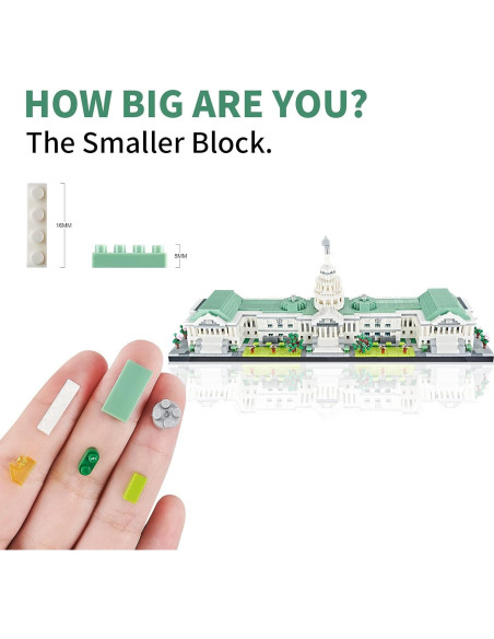 Mini Ladrillos Capitolio Kadablk 3630 Piezas Construcción