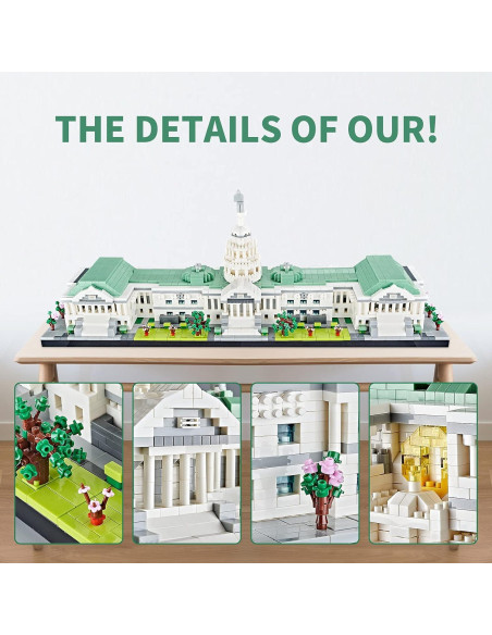 Mini Ladrillos Capitolio Kadablk 3630 Piezas Construcción