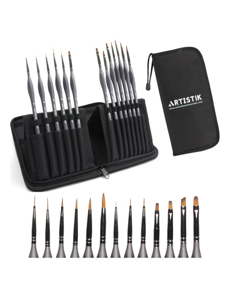 Kit de Pintura en Miniatura Artistik 13 Pinceles Detalle Fino