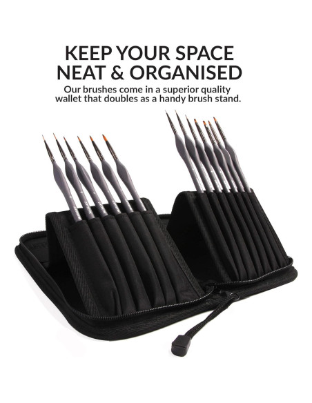 Kit de Pintura en Miniatura Artistik 13 Pinceles Detalle Fino