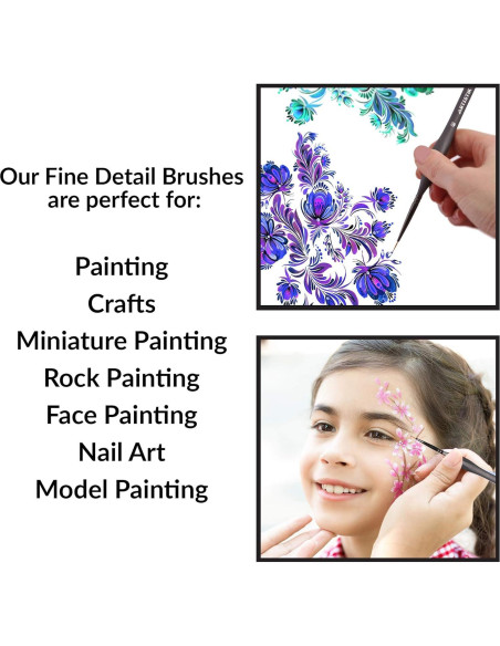 Kit de Pintura en Miniatura Artistik 13 Pinceles Detalle Fino