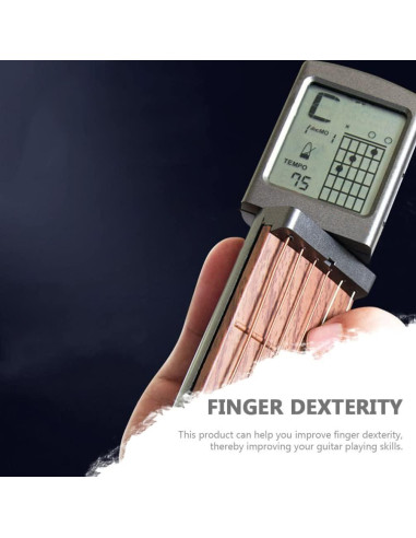 Guitarra de Viaje Vaguelly 6 Trastes con Pantalla Digital