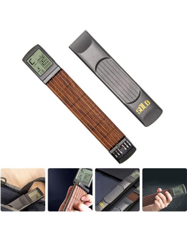 Guitarra de Viaje Vaguelly 6 Trastes con Pantalla Digital