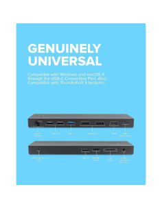 Estación de Acoplamiento VisionTek VT2000 USB-C 3 Monitores 2