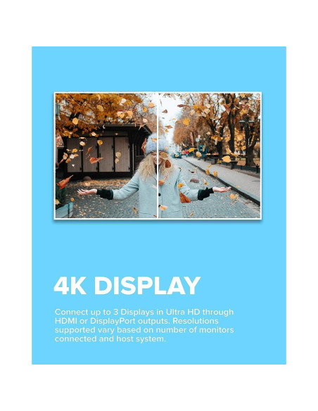 Estación de Acoplamiento VisionTek VT2000 USB-C 3 Monitores