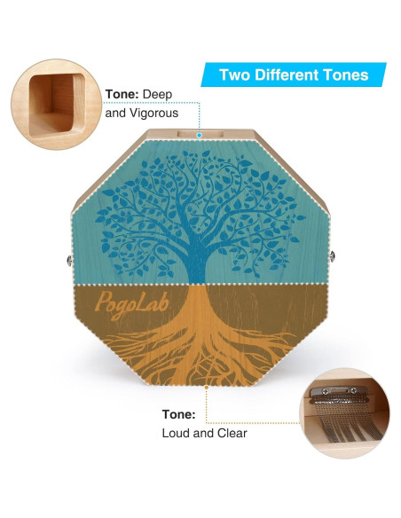 Cajón Bicolor POGOLAB de Madera Portátil 1.08kg