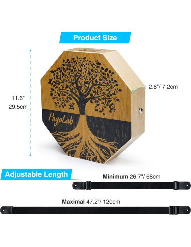 Cajón Bicolor POGOLAB de Madera Portátil 1.08kg