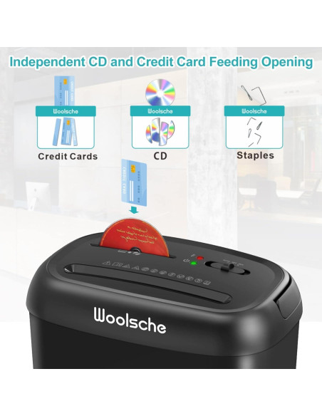 Destructora Woolsche CD210P-14 14 hojas P-4 corte cruzado