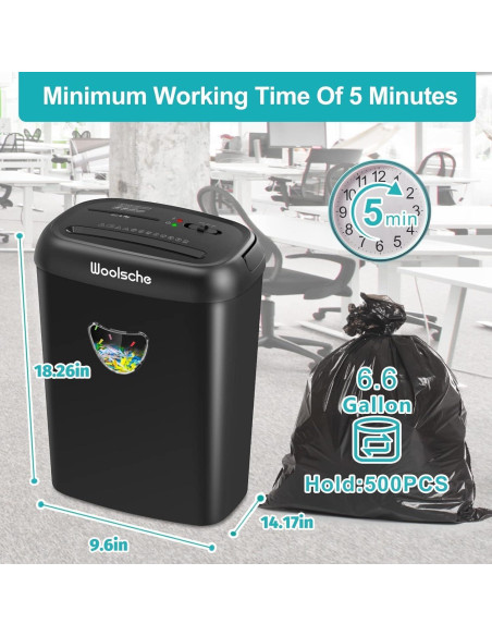 Destructora Woolsche CD210P-14 14 hojas P-4 corte cruzado