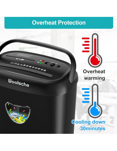 Destructora Woolsche CD210P-14 14 hojas P-4 corte cruzado