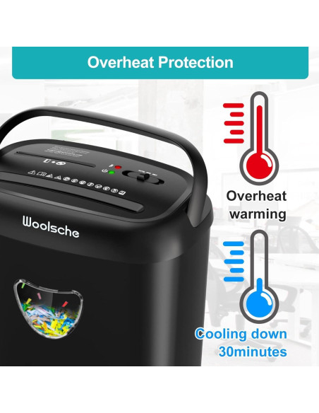 Destructora Woolsche CD210P-14 14 hojas P-4 corte cruzado