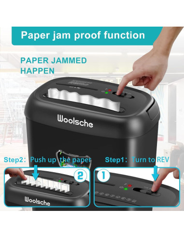 Destructora Woolsche CD210P-14 14 hojas P-4 corte cruzado