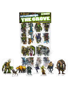 Miniaturas de Plástico Plano Arcknight El Bosque 62 Figuras DND