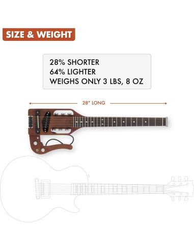 Guitarra Pro-Series Traveler 6 Cuerdas Madera Antigua