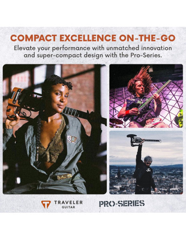 Guitarra Pro-Series Traveler 6 Cuerdas Madera Antigua