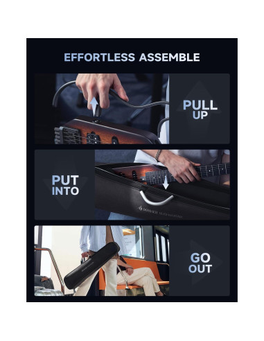 Guitarra Eléctrica Donner HUSH X Headless Ultra Ligera