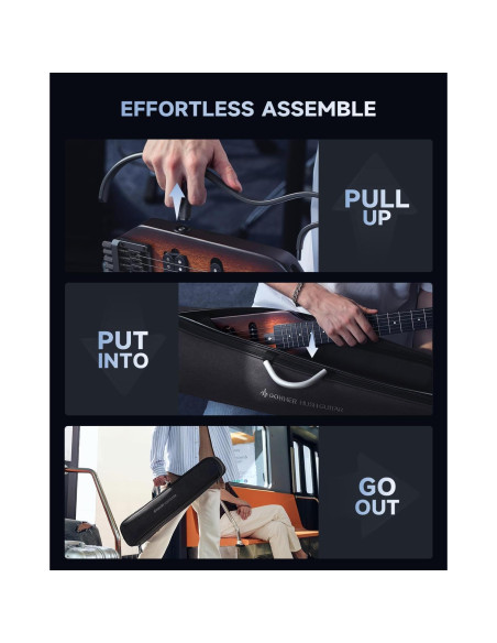 Guitarra Eléctrica Donner HUSH X Headless Ultra Ligera