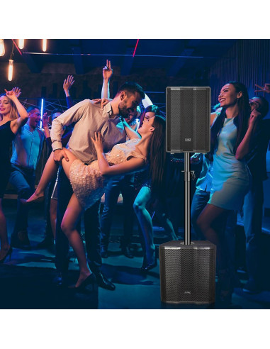 Soporte de Altavoz 2 en 1 GZGDLJQ Ajustable 86 a 124 cm