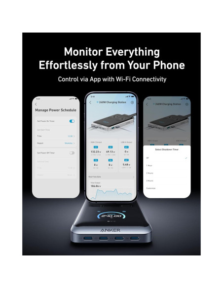 Estación de Carga Anker Prime 240W 8-en-1 USB C y A